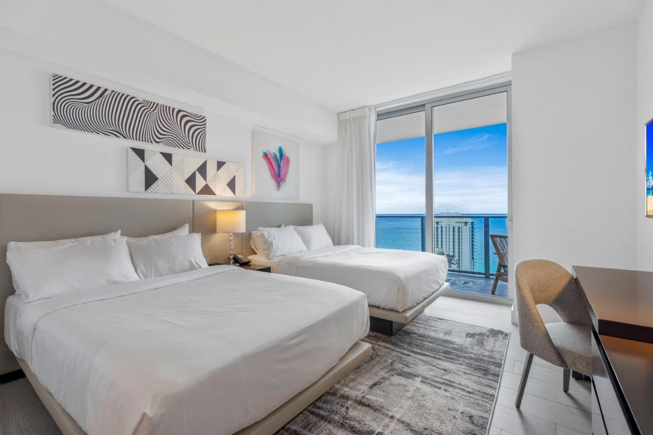 Hyde House - Luxury Waterfront 2Br 2Ba Apartment Suite With Direct Ocean View, Roof Top Pool, Resort Amenities Hollywood Zewnętrze zdjęcie